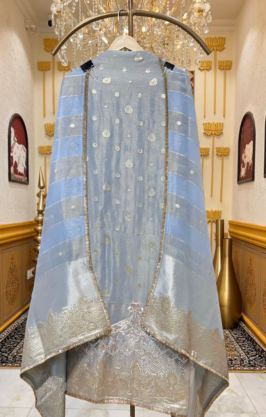 Riyara Gota Noor Suit (Powder Blue)