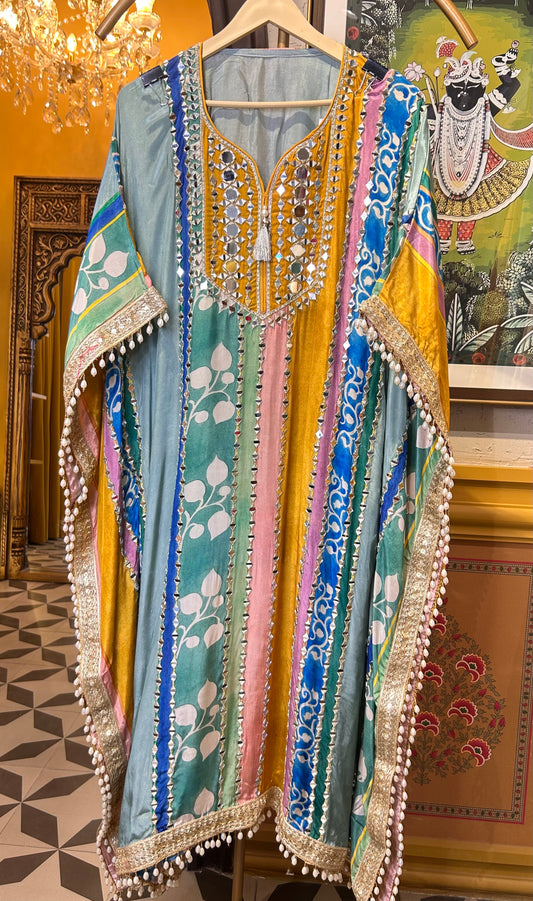 Zeenat-e-Jaam (Blue & Yellow)