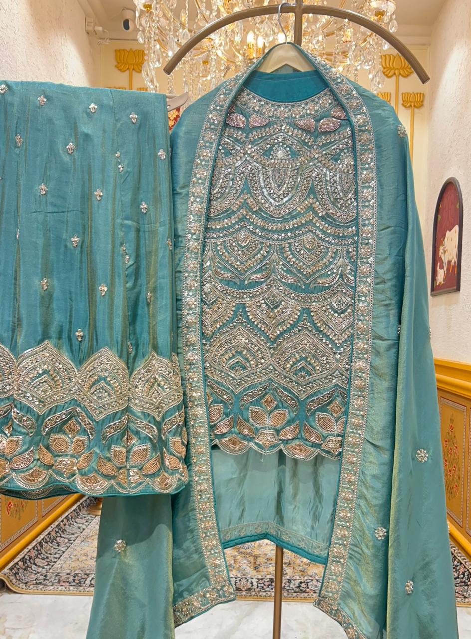 Aureza Organza Sharara Set