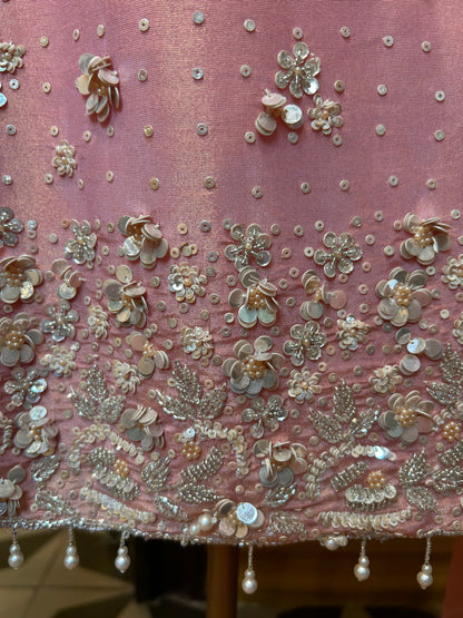 Ishvani Organza Suit (Pink)