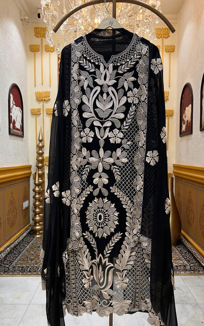 Zareeva Handcrafted Organza Suit