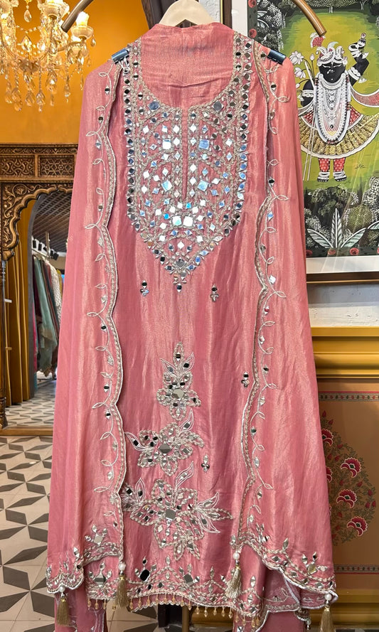 Arzheen Organza Suit (Pink)