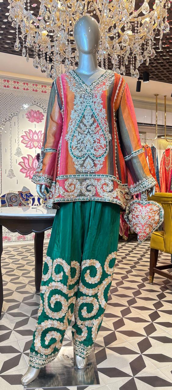 Zarmehraa Farshi Anarkali Set