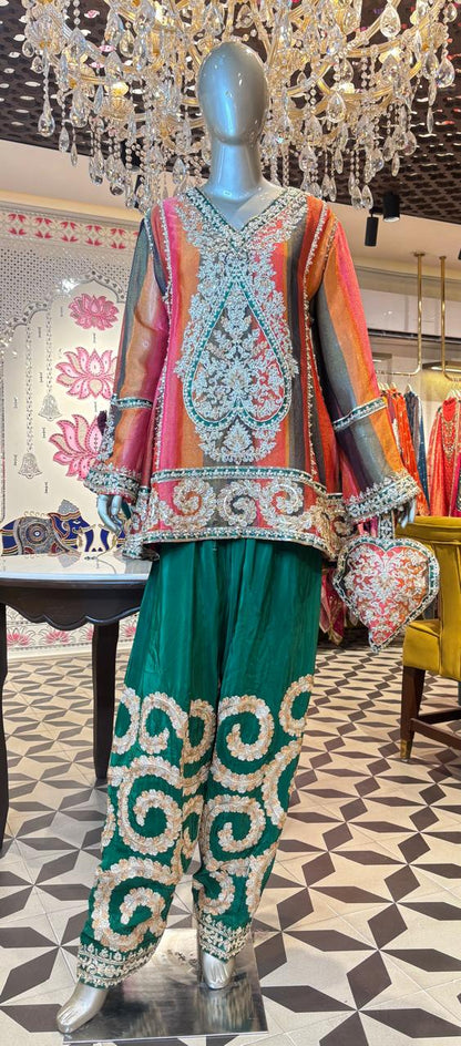 Zarmehraa Farshi Anarkali Set