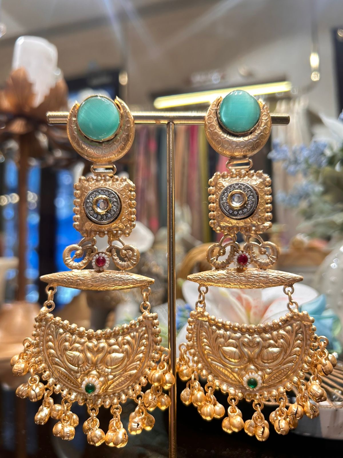 Aarohi Earrings (Turquoise)