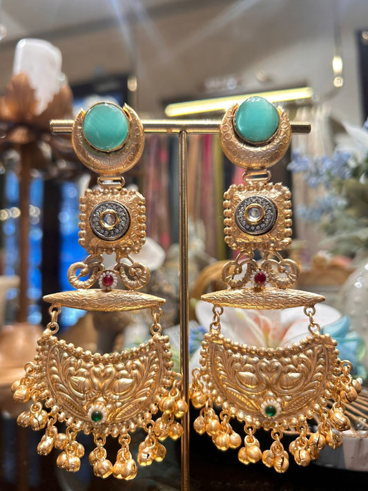 Aarohi Earrings (Turquoise)