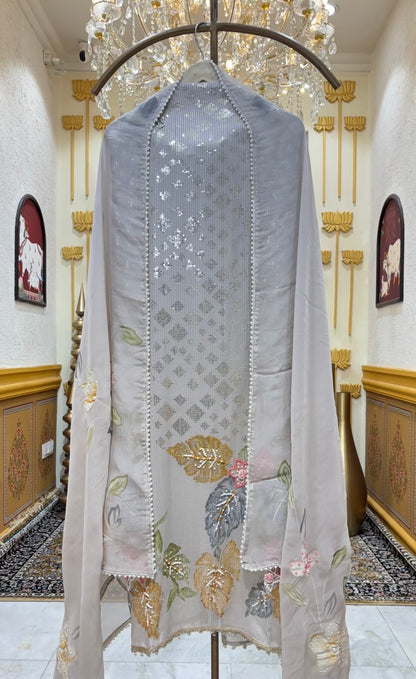 Inara Handpaint Georgette Suit