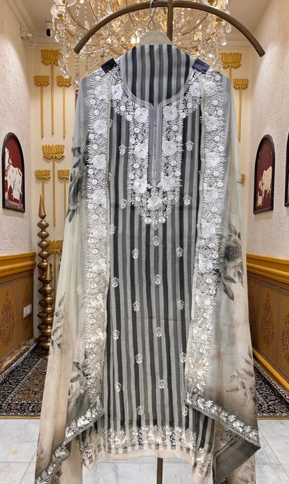 Elvaya Threadline Chanderi Suit