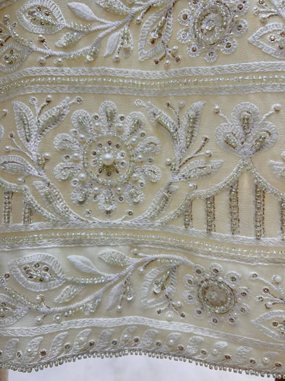 Vihana Sequin Bloom Suit (Ivory)