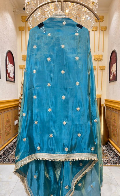 Noorayra Pita Zari Banarasi Suit (Blue)