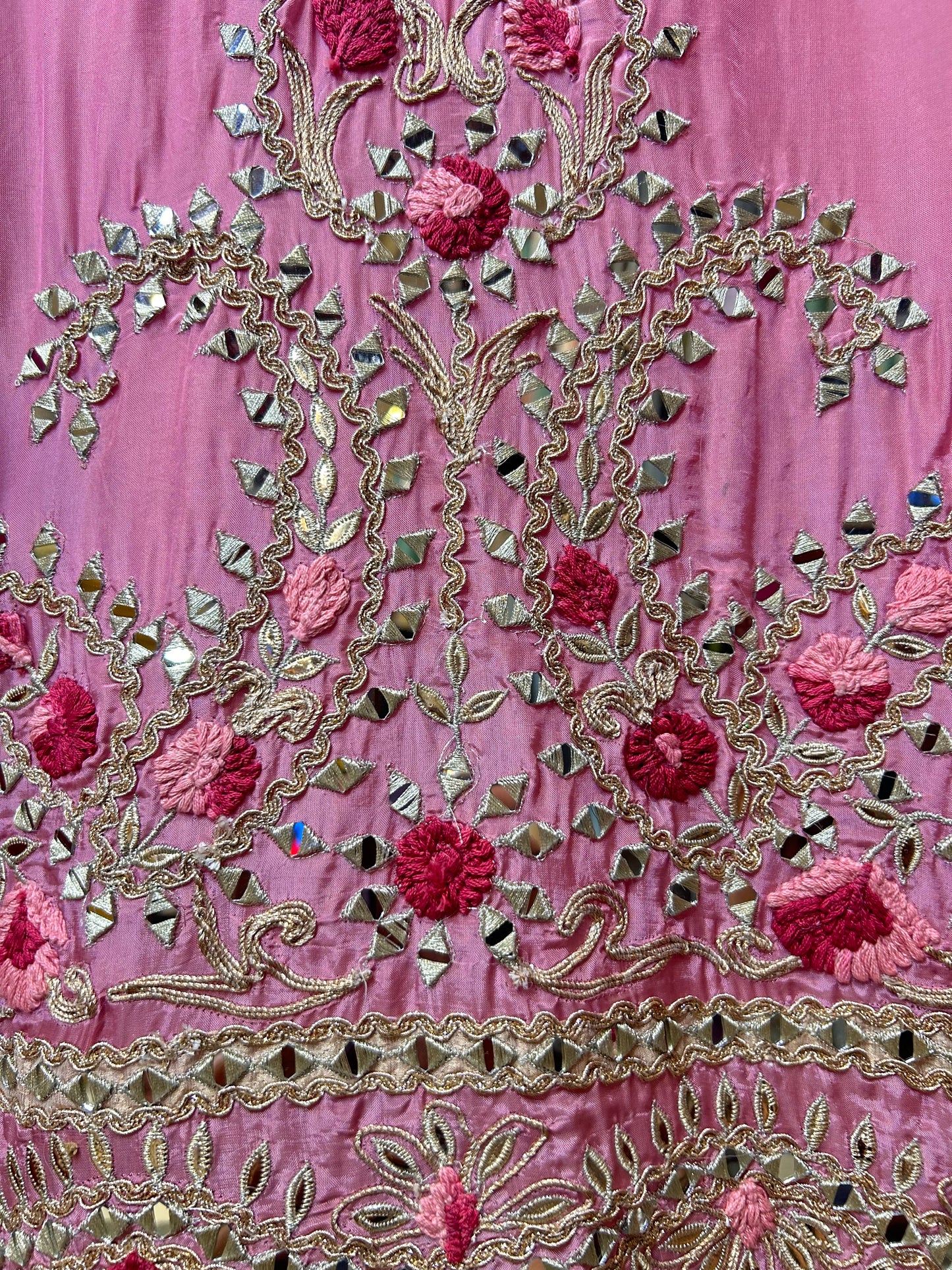 Zarreen Adaa Silk Suit (Pink)