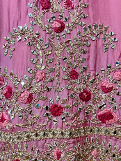 Zarreen Adaa Silk Suit (Pink)