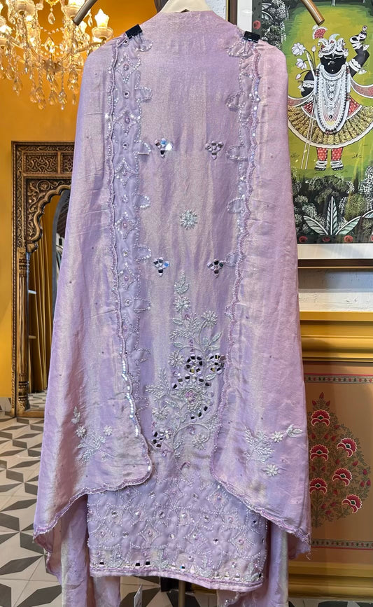 Zarqina Organza Suit (Lavender)