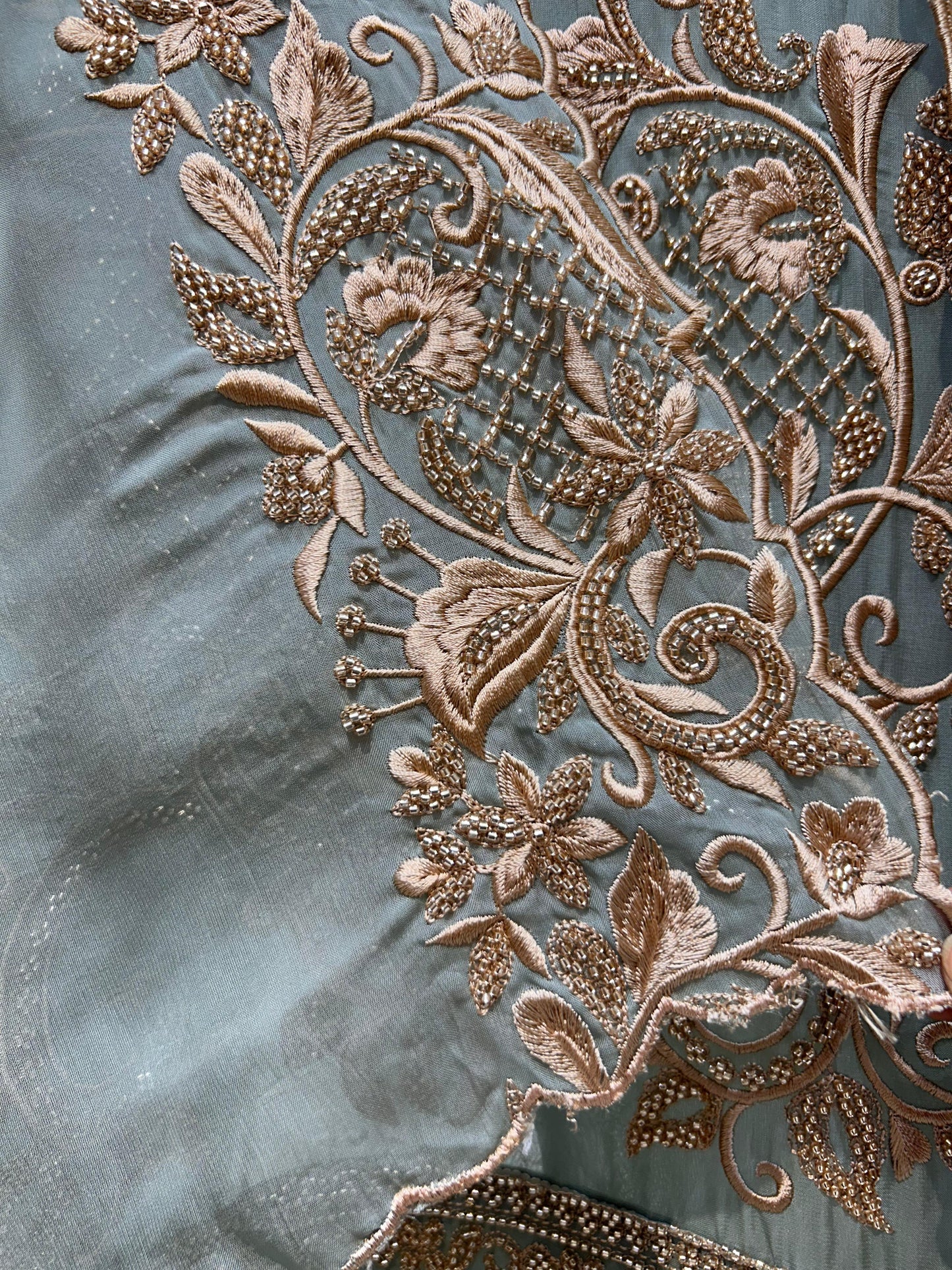 Mehzaar Handcrafted Organza Suit