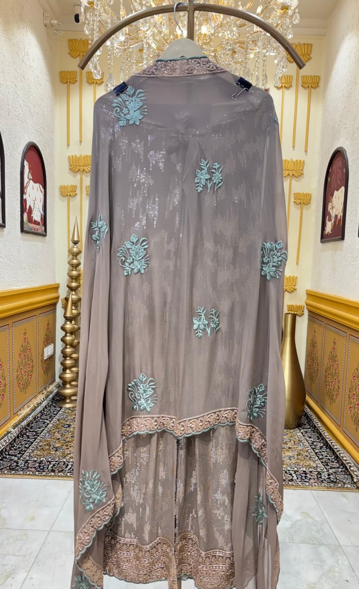 Saera Sequin Georgette Suit