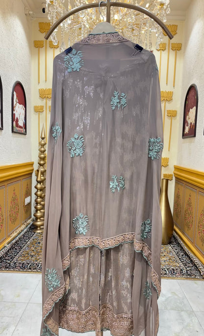 Saera Sequin Georgette Suit