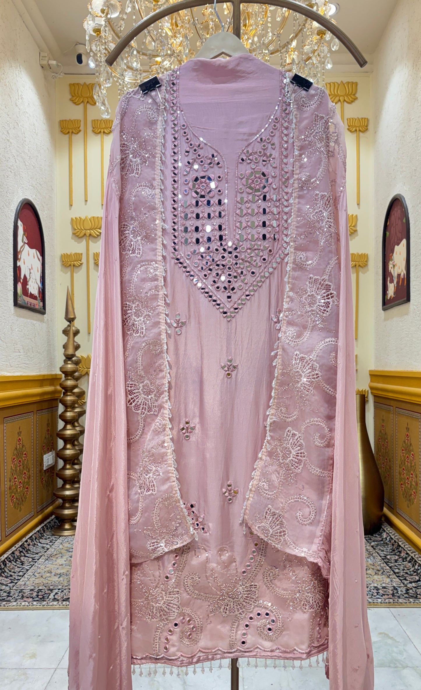 Mehraz Mirror Silk Suit