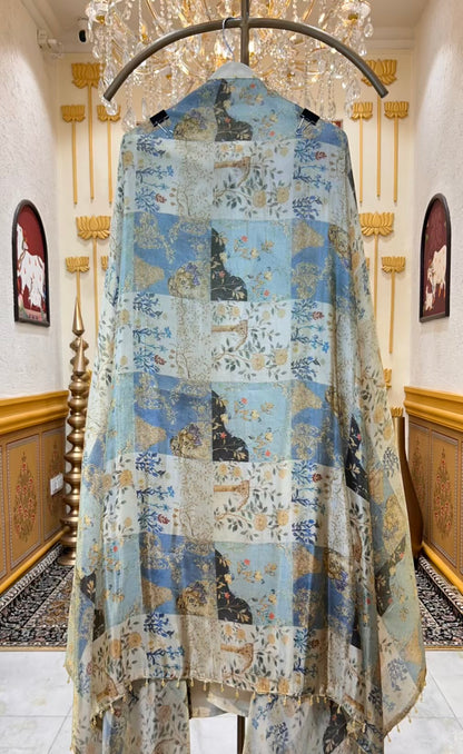 Zehryn Cutdana Zari Organza Suit