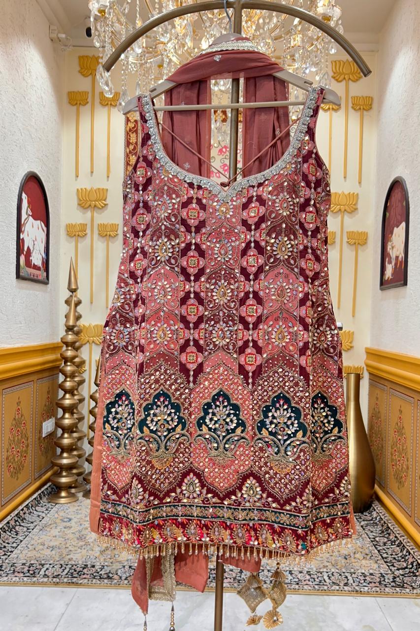 Myra Stonework Palazzo Set