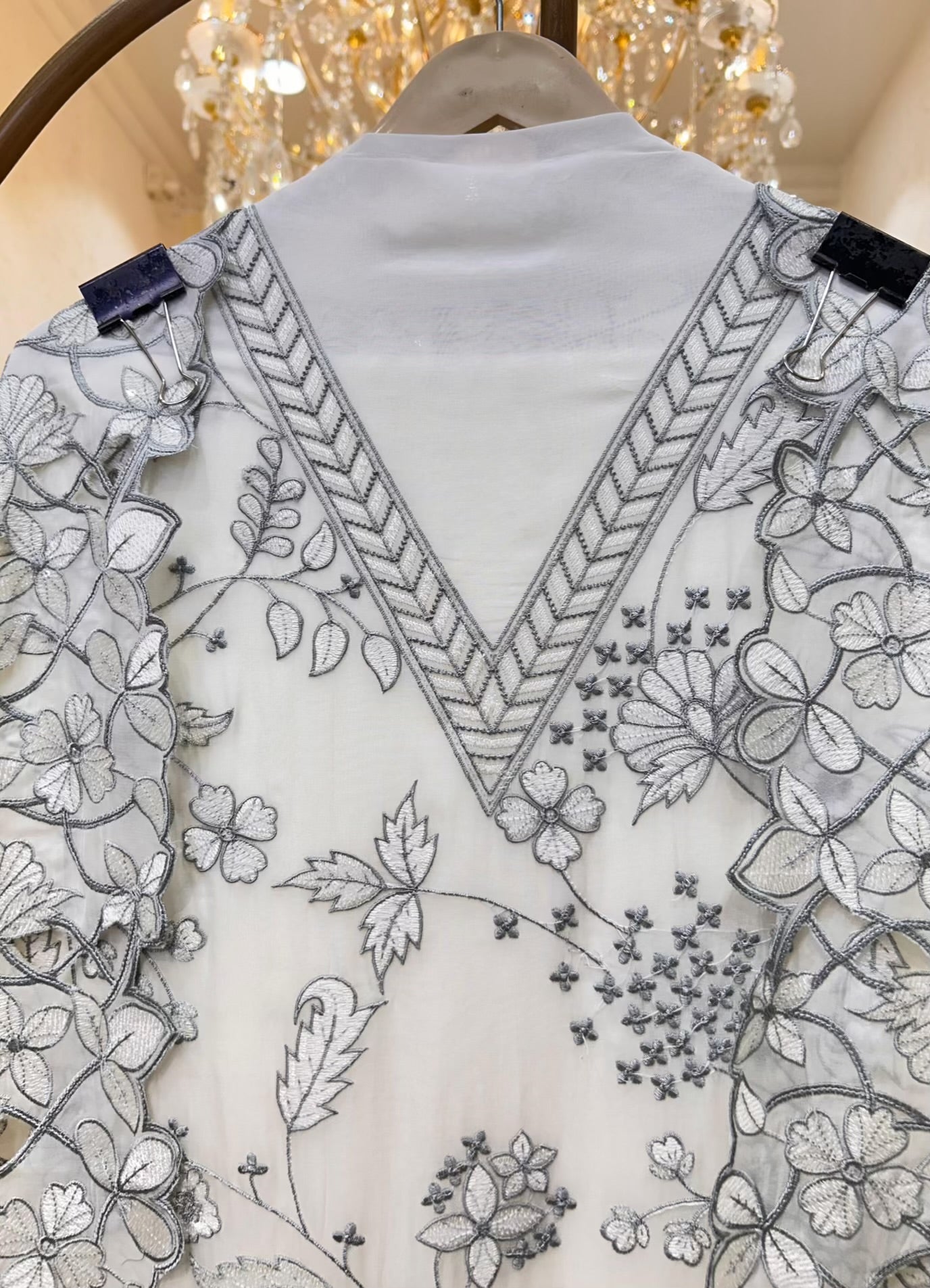 Zynera Threadspark Organza Suit
