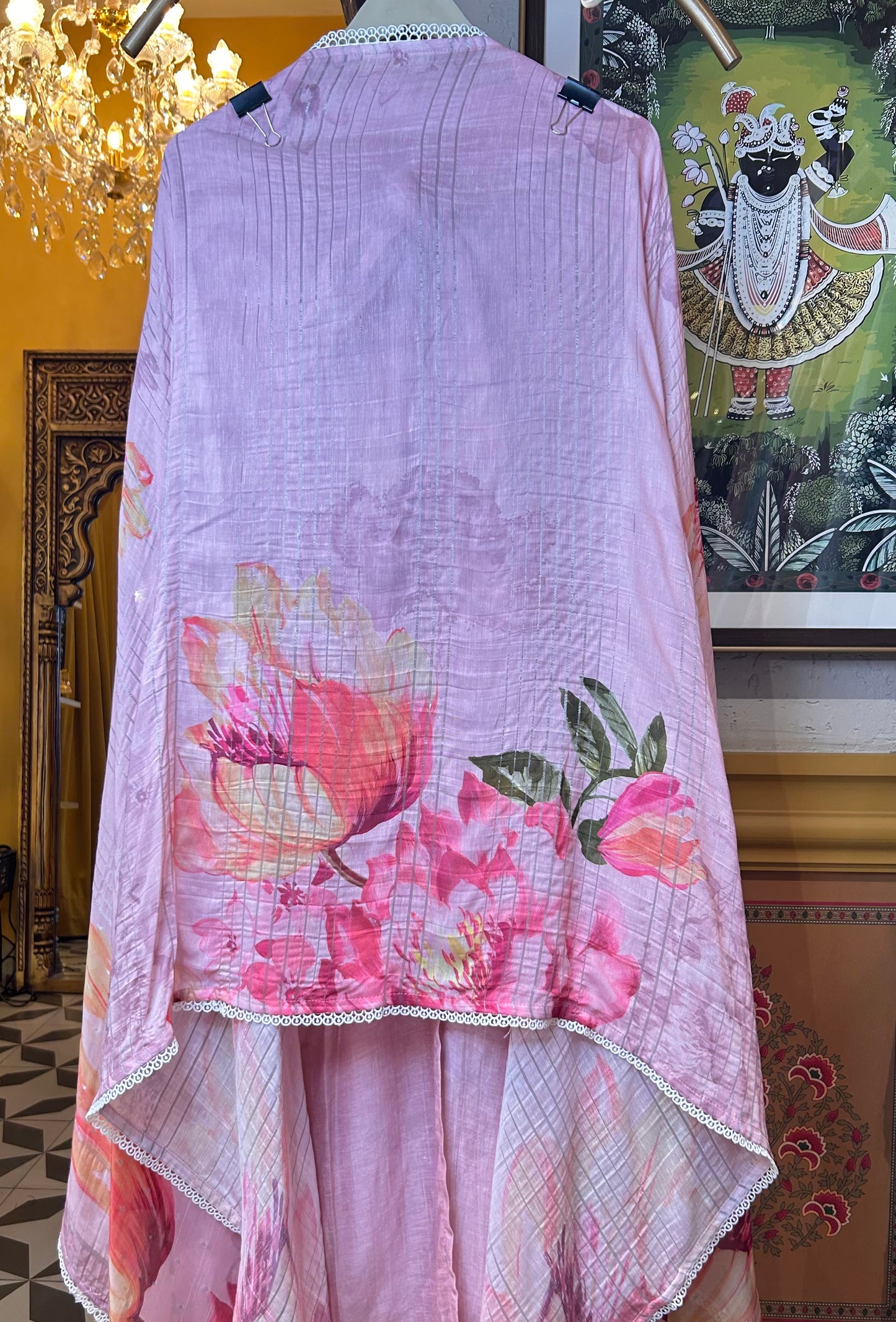 Aarunya Chanderi Mul Suit (Pink)
