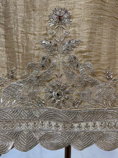 Aayra Organza Veil Suit (Beige)