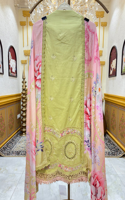 Elmeira Lace Cotton Suit