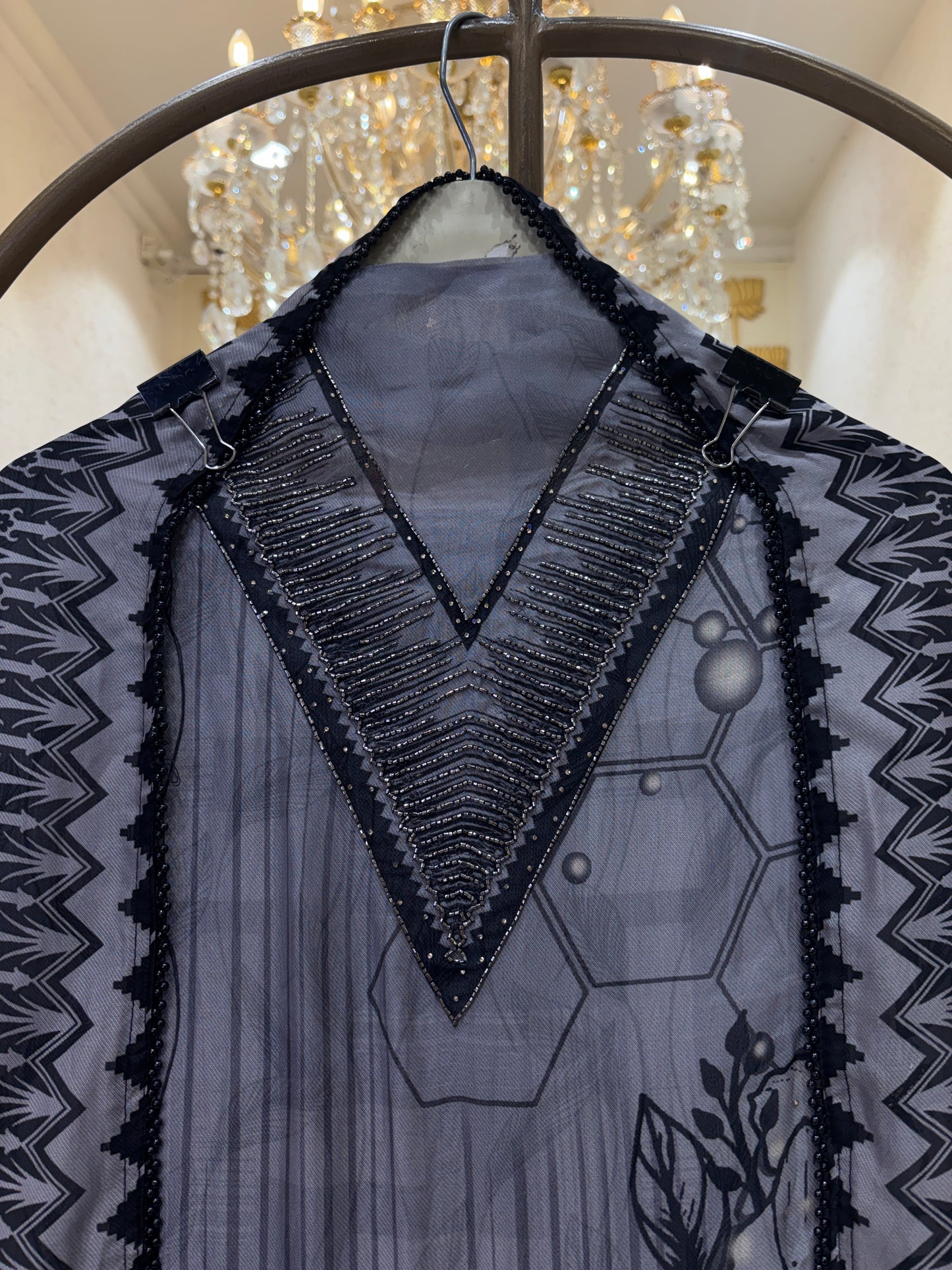 Pearl Petals Organza Suit