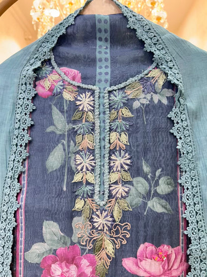 Zarelle Aaina Loom Chanderi Suit