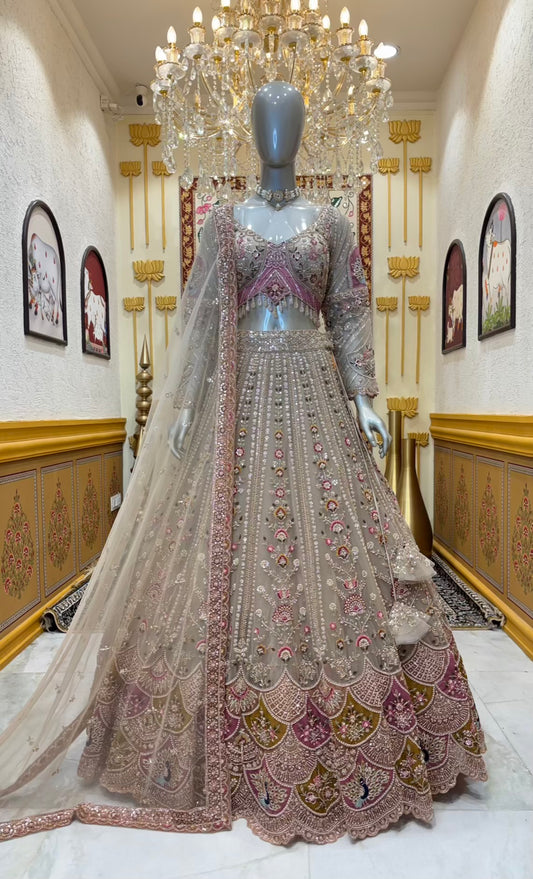 Jia Cutdana Moti Lehenga Set