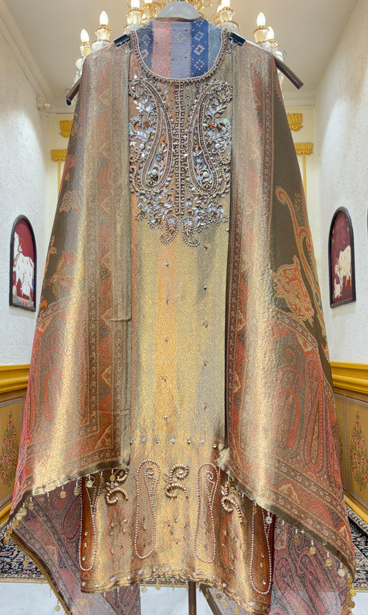 Mehermoti Organza Suit