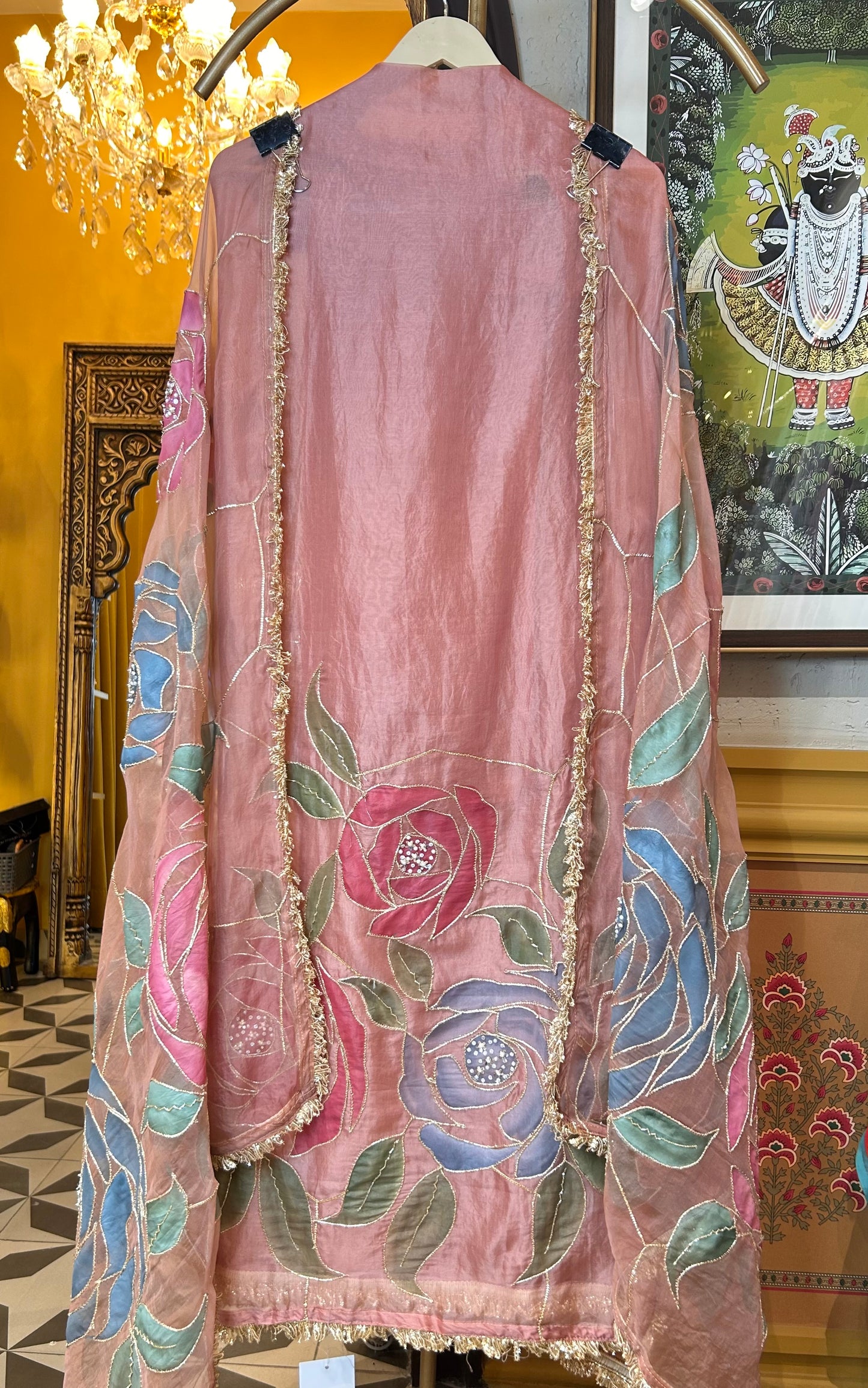 Gulrosh Organza Suit (Pink)