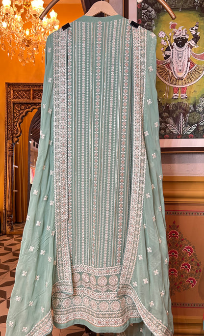 Amaira Georgette Suit (Green)