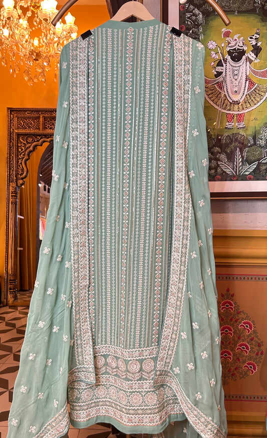 Amaira Georgette Suit (Green)
