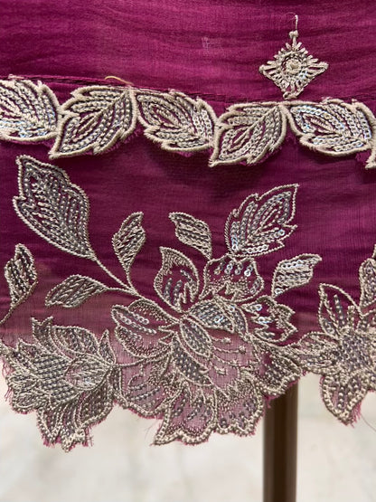 Zarvika Zari Phool Suit (Purple)