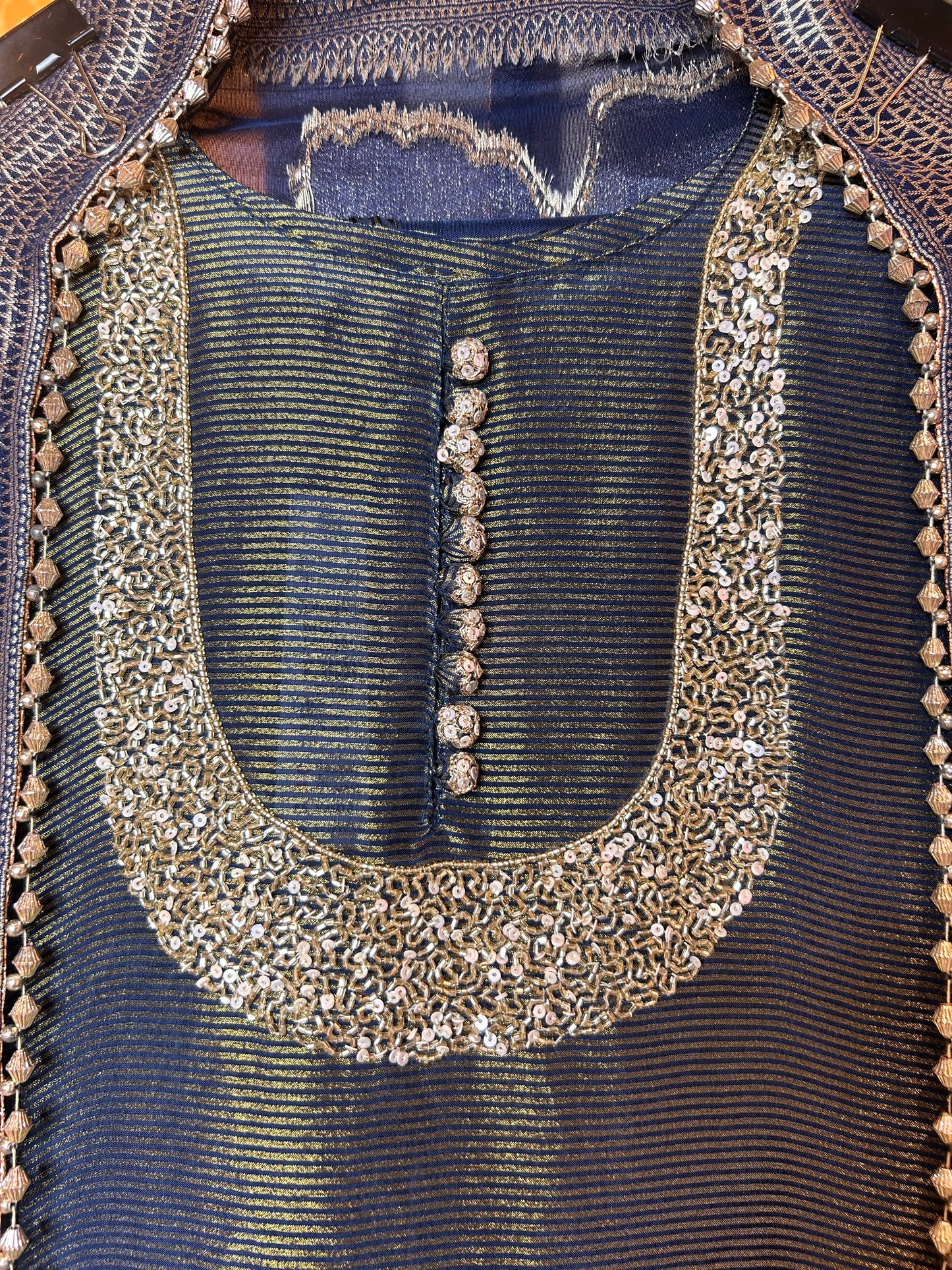 Naureh Organza Suit (Blue)