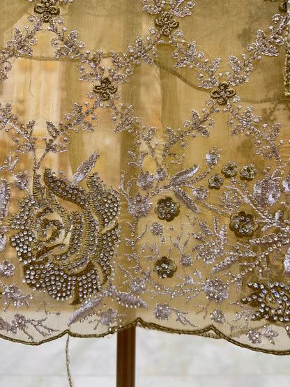 Mehrya Zari Élan Suit (Mehendi Green)