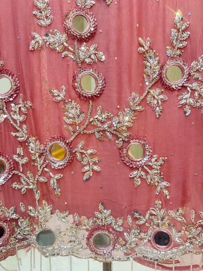 Mehira Banarasi Noor Suit (Pink)