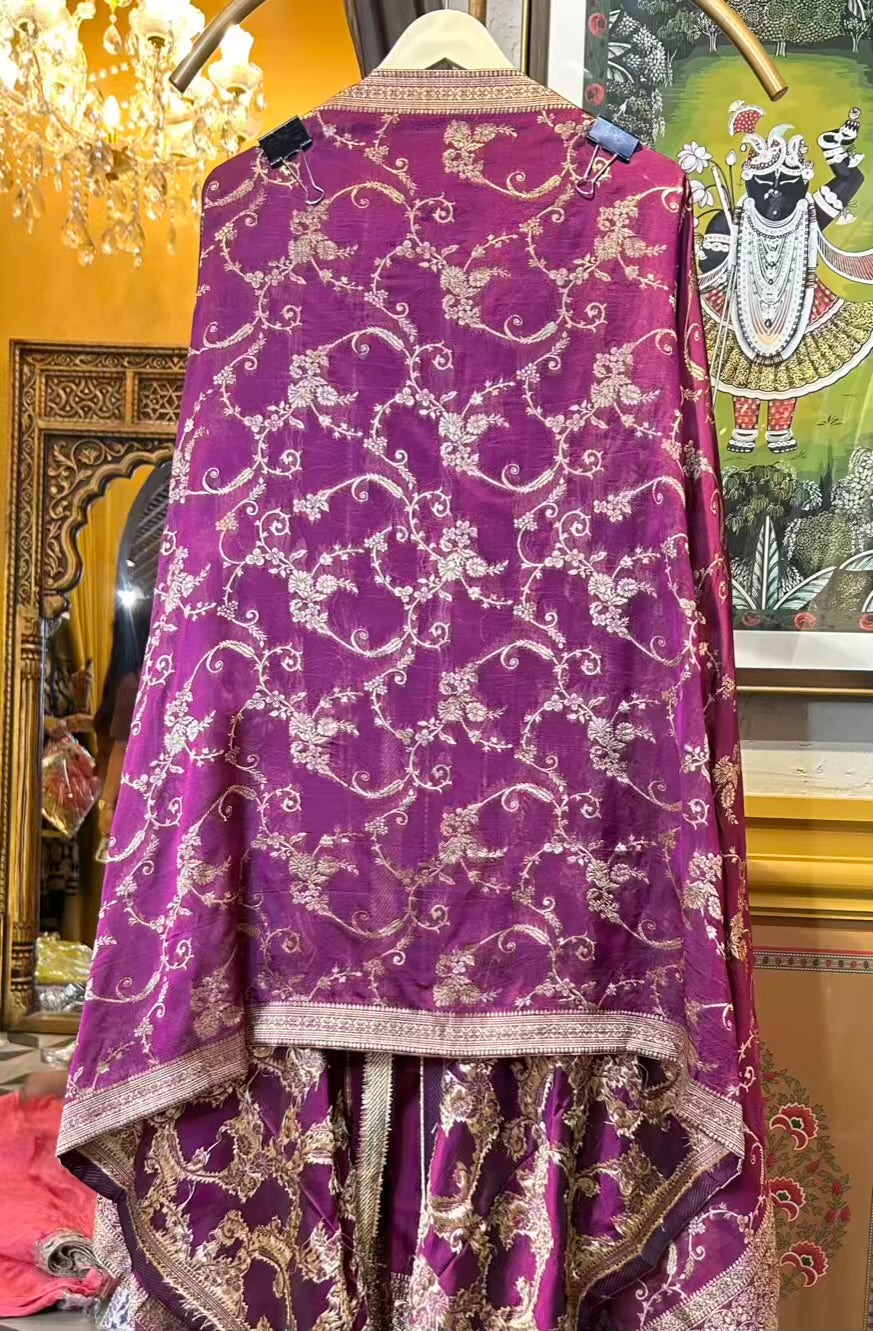 Chamaktar Banarasi Suit (Purple)