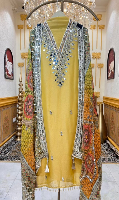 Noorvi Sheesha Shimmer Suit