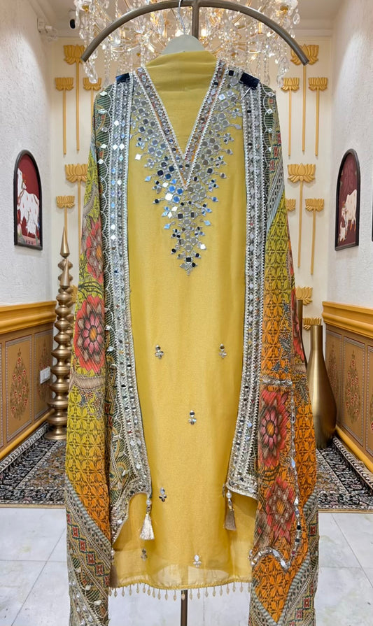 Noorvi Sheesha Shimmer Suit