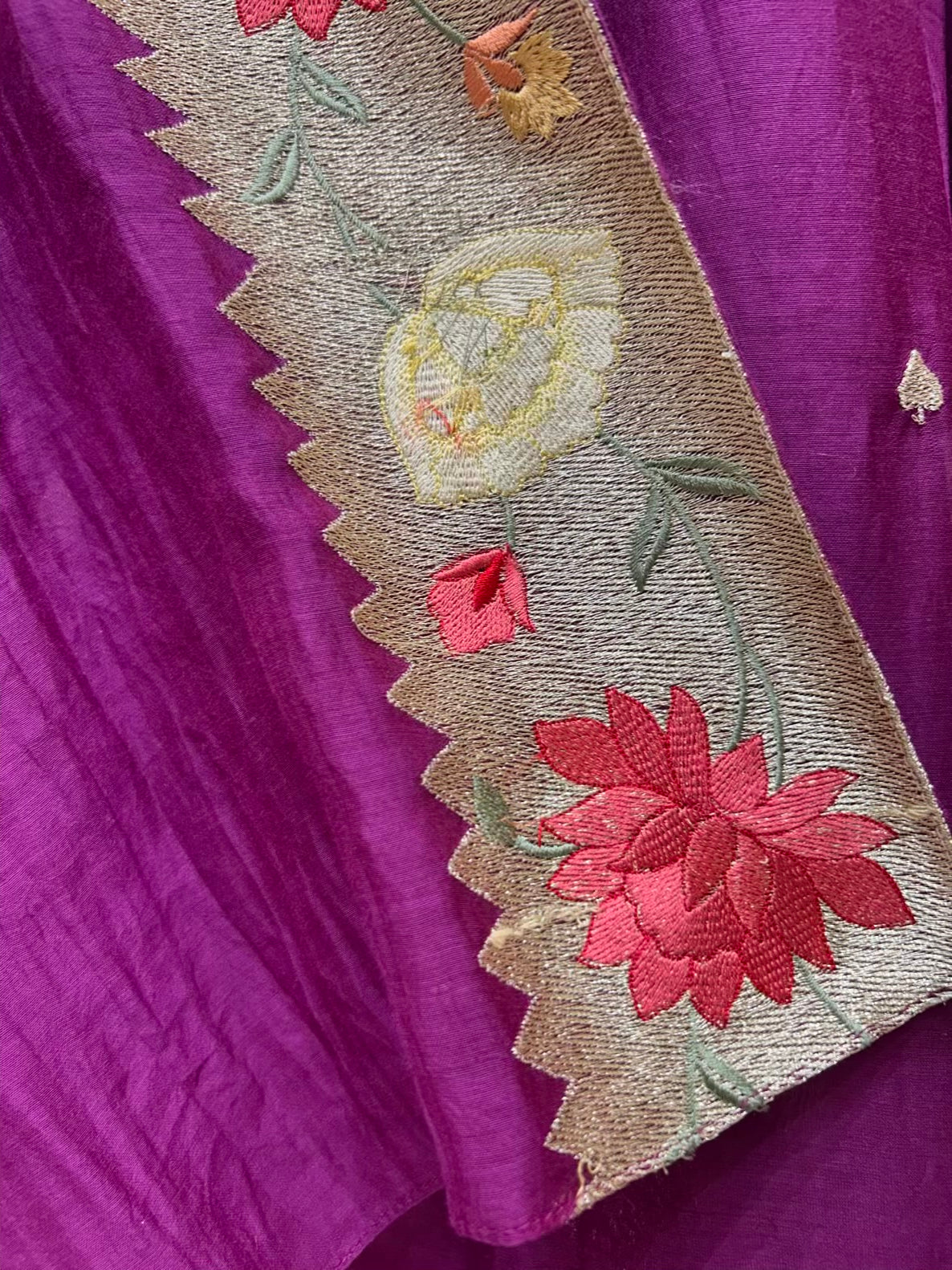 Aarini Zari Chanderi Suit (Purple)