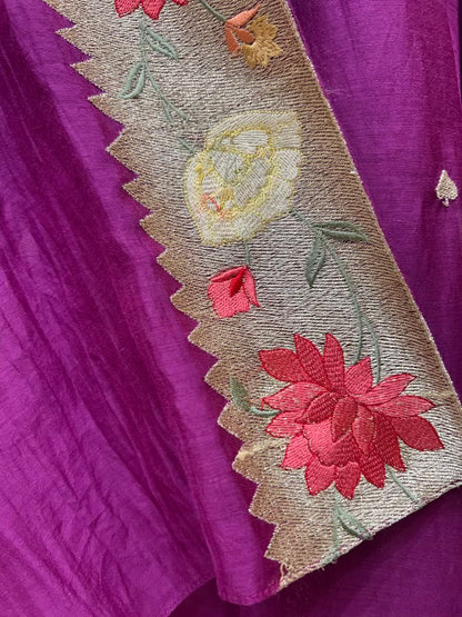 Aarini Zari Chanderi Suit (Purple)
