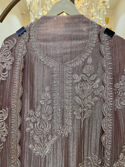 Zivara Crystal Élan Suit (Onion Pink)