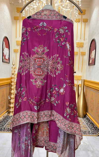 Aveliya Silk Chinnon Suit