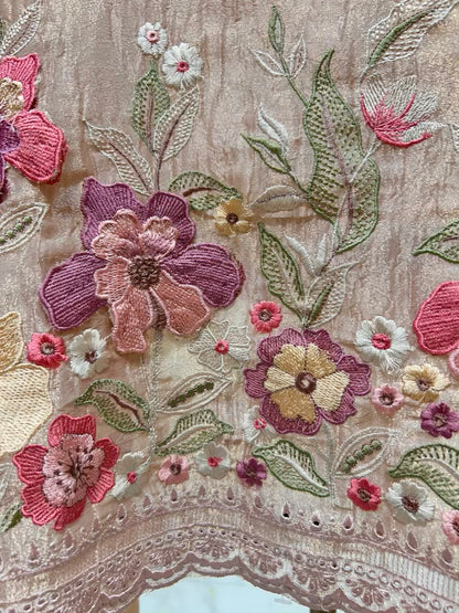 Navya Thread Crush Tissue Suit