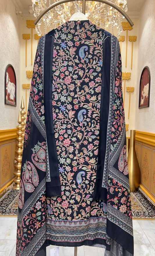Rivaya Pashmina Loom Suit (Black)
