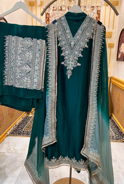 Afsara Noor Dori Suit (Green)
