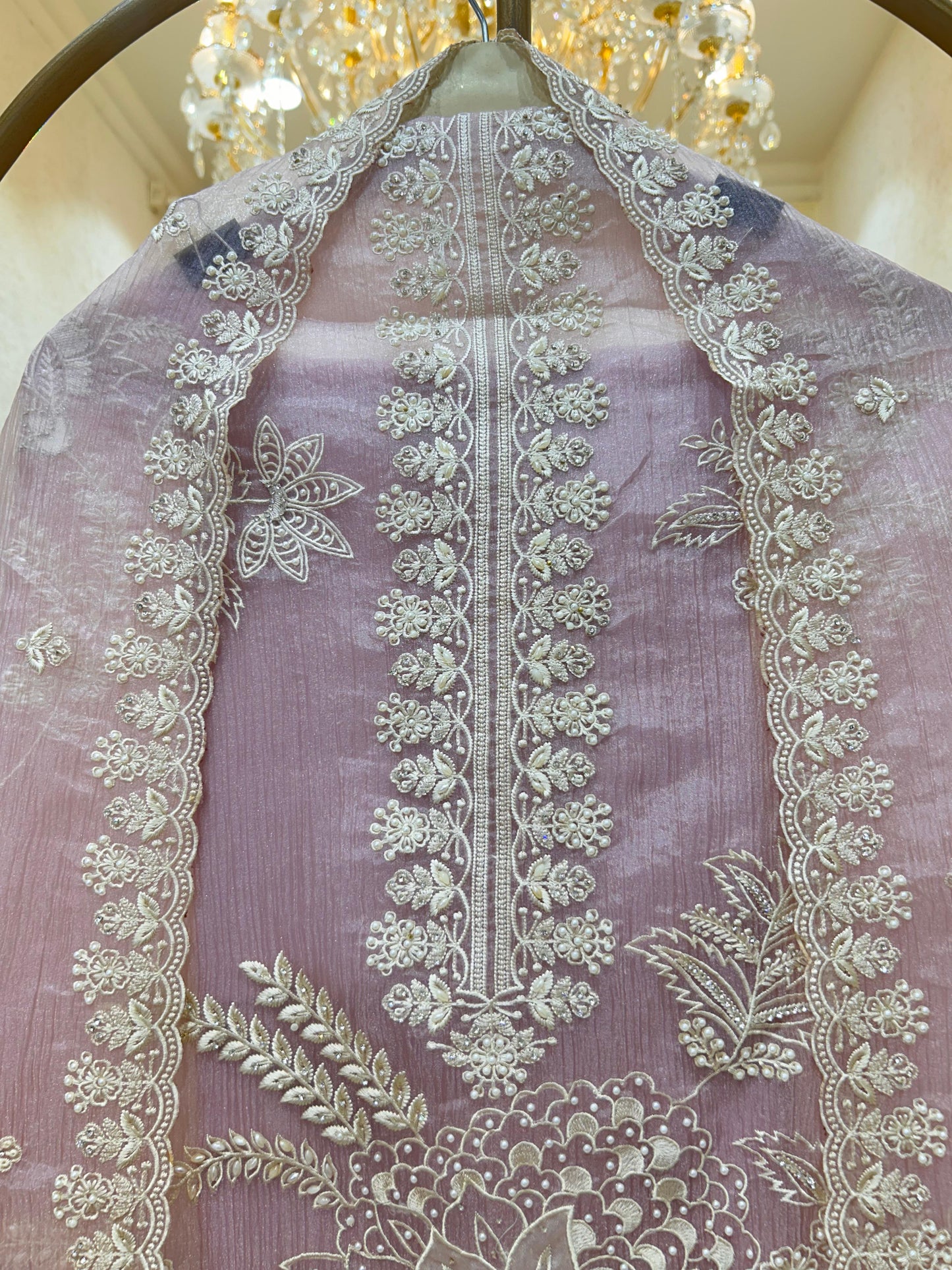 Mehrzeen Appliqué Tissue Suit
