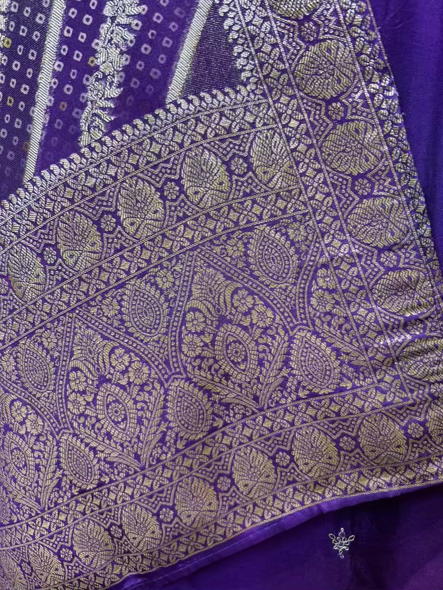 Ziyaara Silk Suit (Purple)